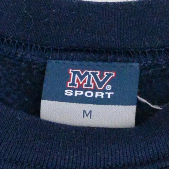 Vintage 90'S Mv Sport  Navy Omaha Zoo Aquarium Elephant Print Crew Neck Size M - Picture 5 of 13